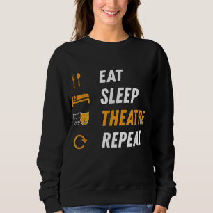 Camiseta Repetir o teatro do sono - Gráfico musical engra