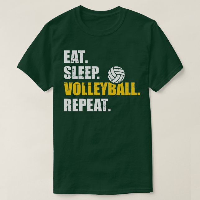 Camiseta Repetir o vôlei do sono (Frente do Design)