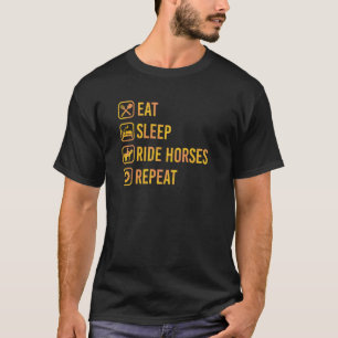 Camiseta Repetir os Cavalos da Corrida do Sono