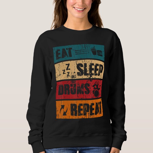 Camiseta Repetir os tambores de latência (Frente)