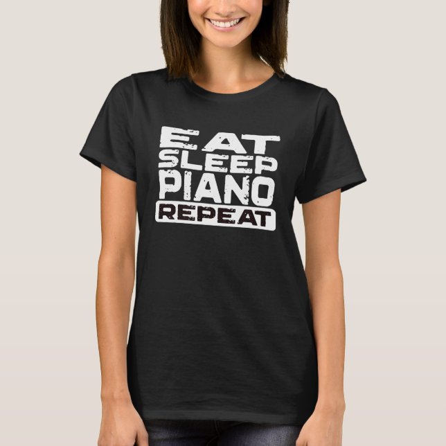 Camiseta Repetir PIANO de latência (Frente)