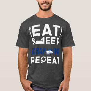 Camiseta Repetir Repetição de Reinicialização do Suspensão1