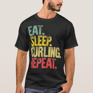 Camiseta Repetir Repouso Presente Comer Suspensão Repetir