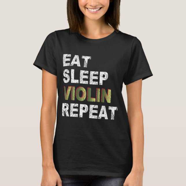 Camiseta Repetir Violino no Sono (Frente)