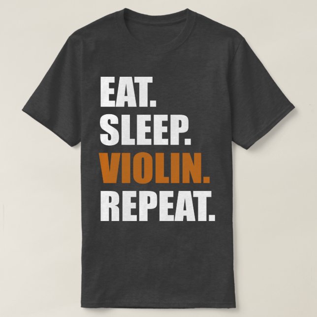 Camiseta Repetir Violino no Sono (Frente do Design)