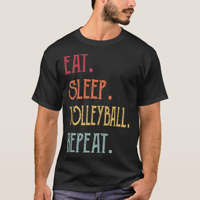Camiseta Repetir Voleibol do Sono (Frente)