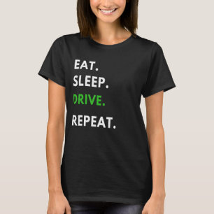 Camiseta Repita a operação da unidade de repouso para direc