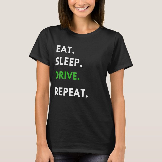 Camiseta Repita a operação da unidade de repouso para direc (Frente)