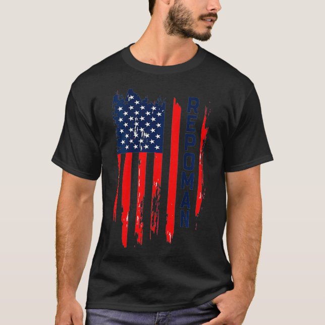 Camiseta Repo Patriotic Repossession Agent  (Frente)