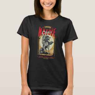 Camiseta Repórter do Espírito do Lobo Nascer Indígena Nativ