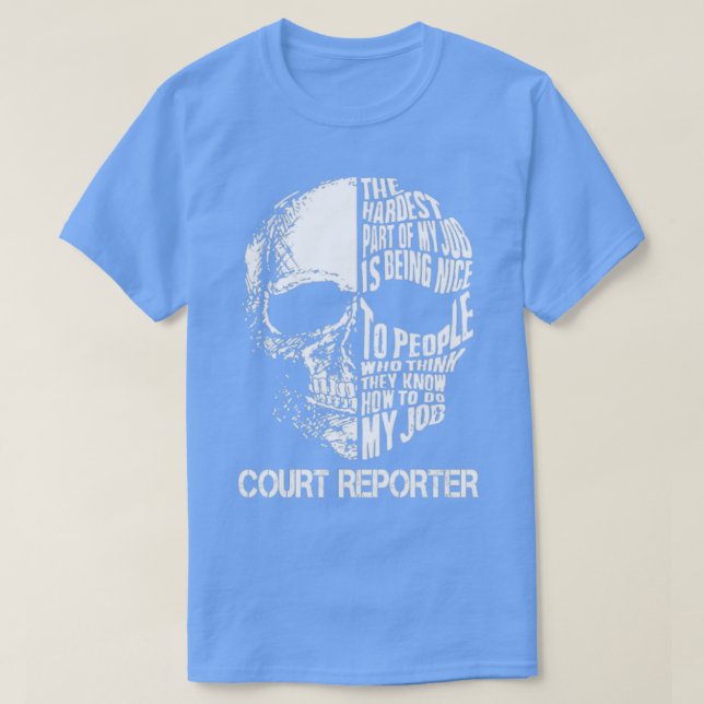 Camiseta Repórter do Tribunal (Frente do Design)