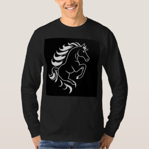 Camiseta Representação estilizada de um cavalo