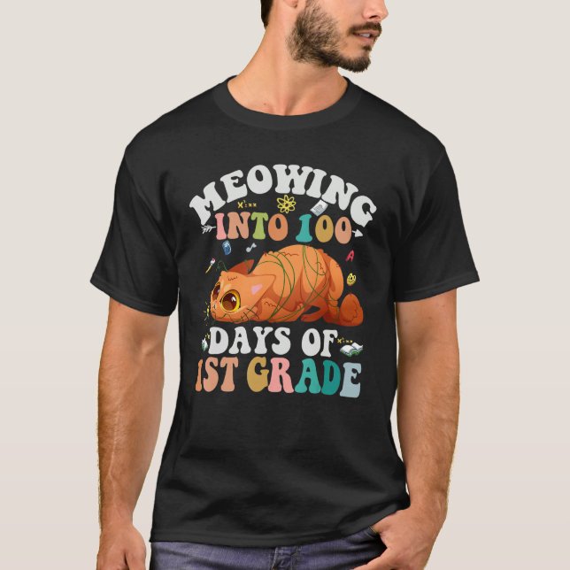 Camiseta Representando Em 100 Dias De Gato De Nerd Da Class (Frente)