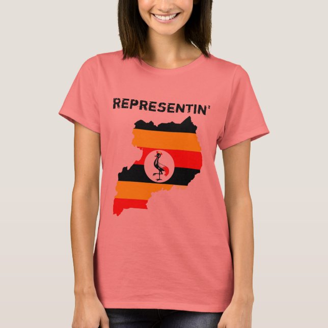 Camiseta Representando o Uganda (Frente)
