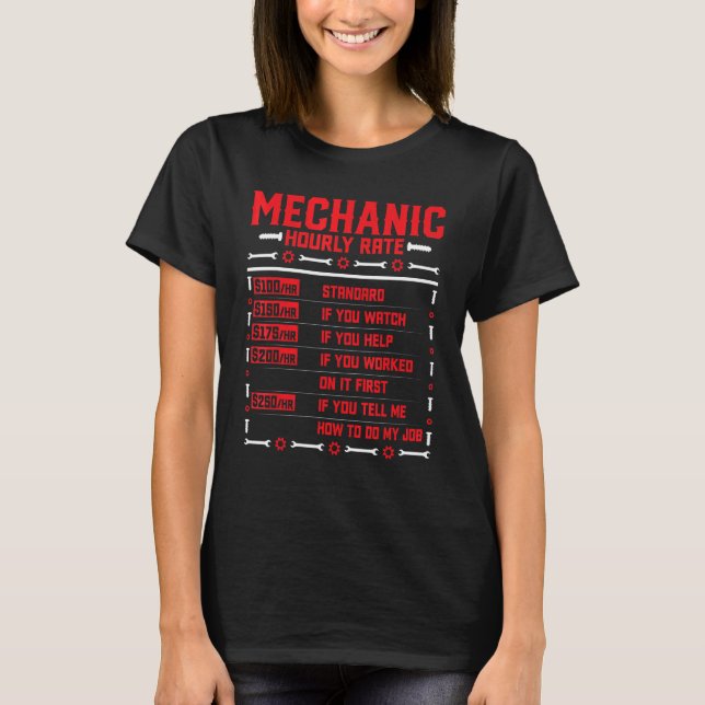 Camiseta Representante Automático Mecânico de Automóveis a  (Frente)