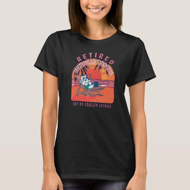 Camiseta Representante de vendas independente aposentado Re (Frente)