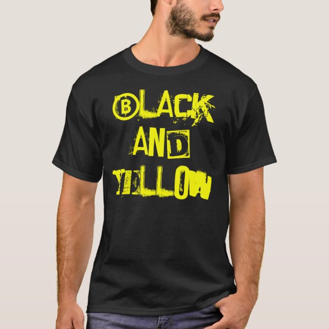 Camiseta Representante preto e amarelo (Frente)