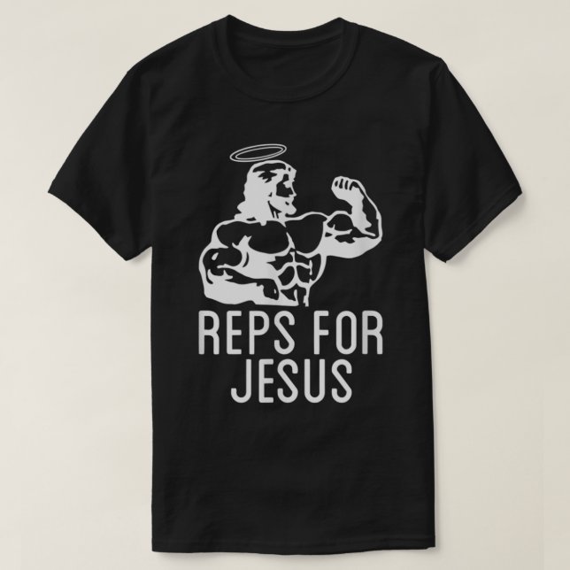 Camiseta Representantes de Jesus, Swole Muscular, Grande El (Frente do Design)