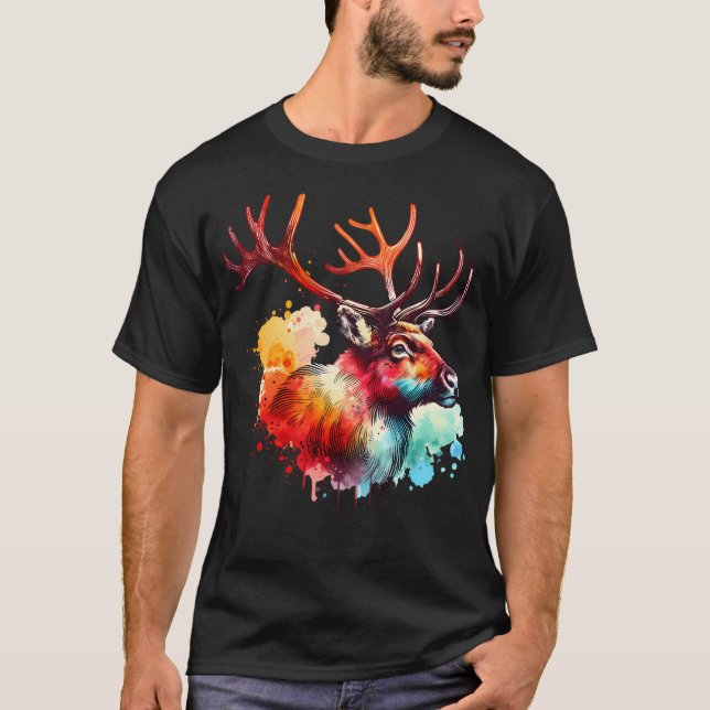 Camiseta Reprodução de Aquarela (Frente)