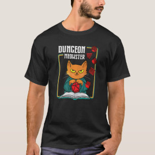 Camiseta Reprodução de Função DM de Jogos do Dungeon Meowst