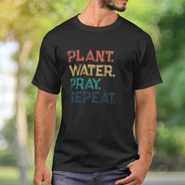 Camiseta Reprodução de Reprodução de Água da Planta (Criador carregado)