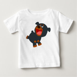 Camiseta Reprodutiva Bebê Rottweiler Bebê T-Shirt