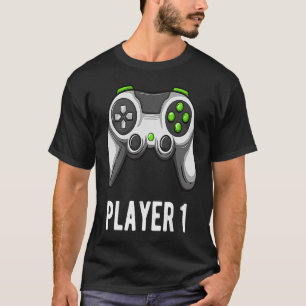 Camiseta Reprodutor 1 Vídeo Jogador Correspondente à Equipe