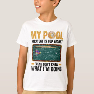 Camiseta Reprodutor de Cue do Snooker de Bilhares de piscin
