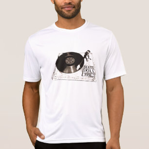 CAMISETA REPRODUTOR DE REGISTRO DE LETRAS DE CAPACIDADE BAT