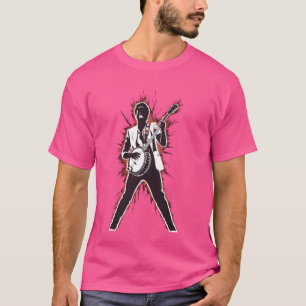 Camiseta Reprodutor do Banjo País Música Por País Pé do Ban