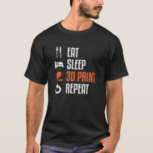 Camiseta Reproduza a impressora 3d Impressão de repouso