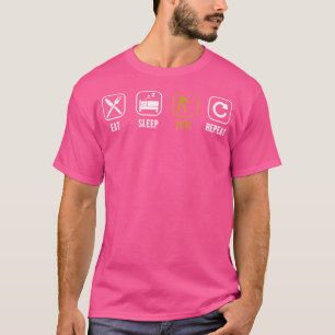 Camiseta Reproduza a Piscina de latência Repetir as bolas P