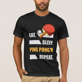 Camiseta Reproduza a tênis de Mesa de Repetição do Ping do 