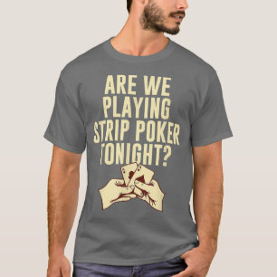 Camiseta Reproduzindo Jogador de Poker de Fita Hoje à Noite