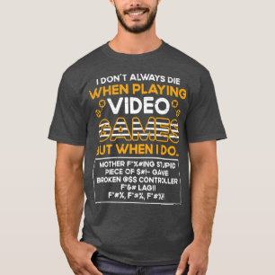 Camiseta Reproduzindo jogos do console do jogador de Videos