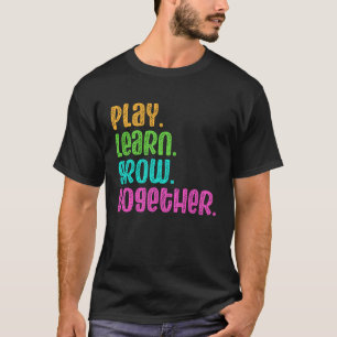 Camiseta Reproduzir Aprenda Crescer Juntos Provedores de Cu