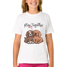 Reproduzir juntos design para garotas