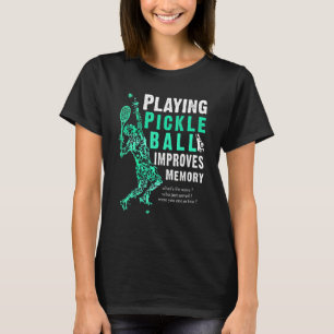 Camiseta Reproduzir o Pickleball melhora o leitor de tinta 