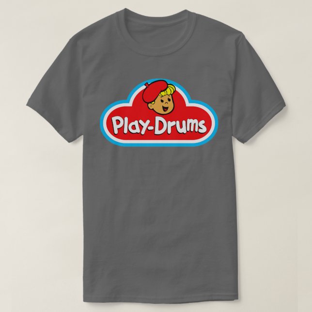 Camiseta Reproduzir tambores estilo PlayDoh design (Frente do Design)