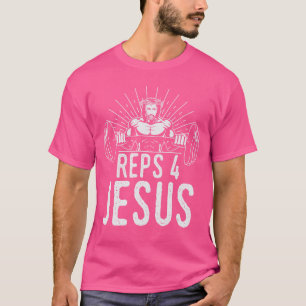 Camiseta Reps Engraçados 4 Jesus Academia Levantamento de p