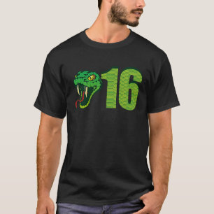 Camiseta Répteis 16º Aniversário Cobras Réptil Proprietário