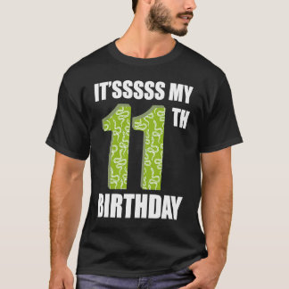 Camiseta Répteis É 11 Cobras de aniversário