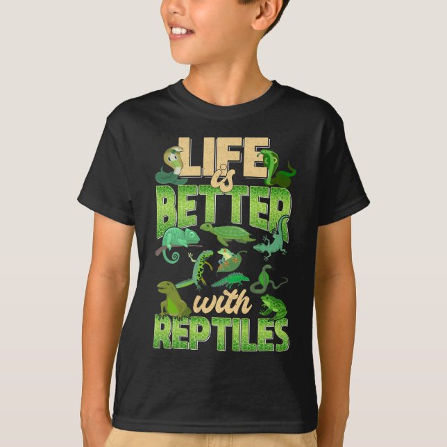 Camiseta Répteis Love Lizard Gecko Cobra Turtles (Frente)