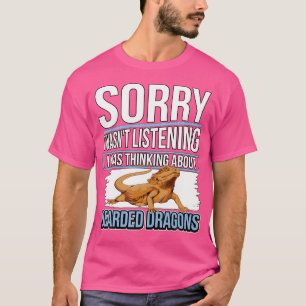 Camiseta Reptil Citação Que Estava Pensando Sobre Dragões C