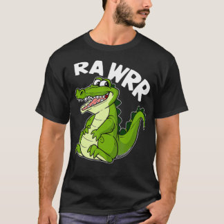 Camiseta Réptil Crocodilo de Alligador Cortado