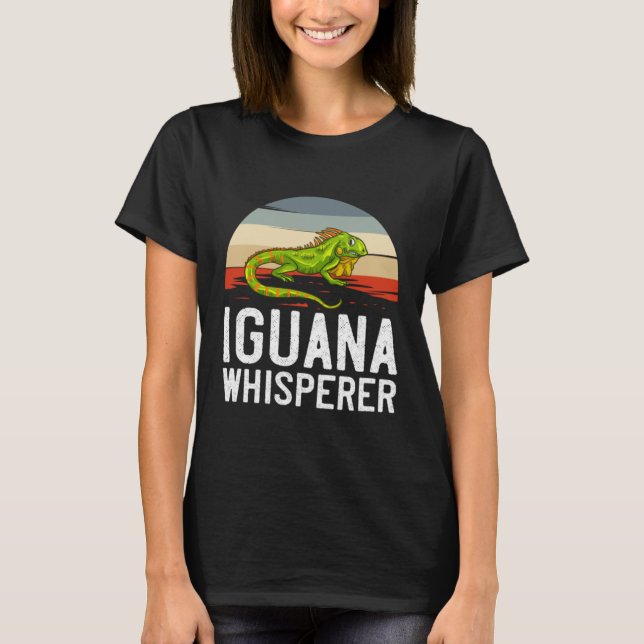 Camiseta Réptil de Caça Verde Iguana Lizard1 (Frente)