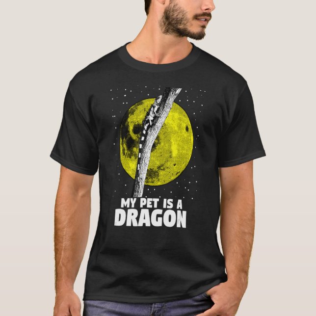 Camiseta Réptil do Dragão de Barba Verde Iguana Lizard 2 (Frente)