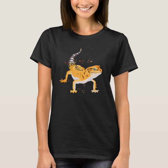 Camiseta Réptil Gecko Herpetology Lepard (Frente)