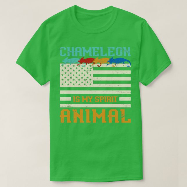 Camiseta Réptil Zoo Keeper Chameleon (Frente do Design)