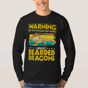 Camiseta Reptile Quote May Start Talking About Bearded Drag